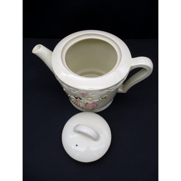 Vintage Porcelier Vitreous China TEAPOT Coffee USA Dutch Girls - Picture 3 of 4